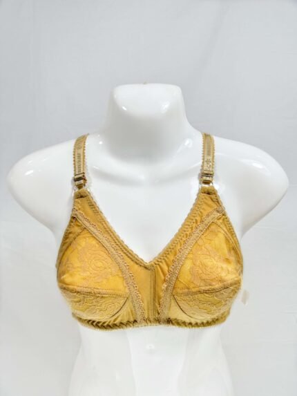 Summer Bra with Mesh Embroidery Intricate Lace Trim