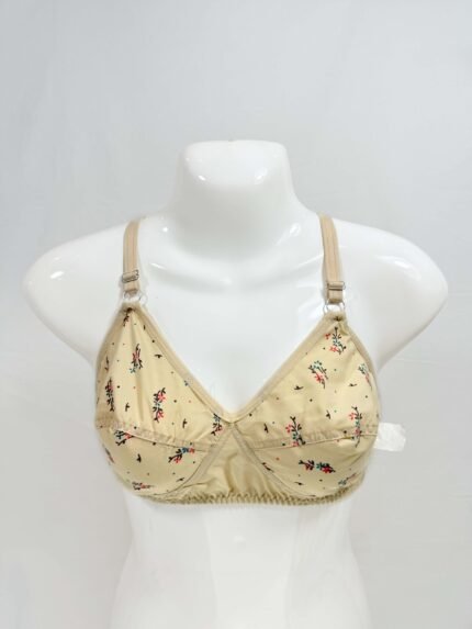 Soft Cotton Bra with Floral Print