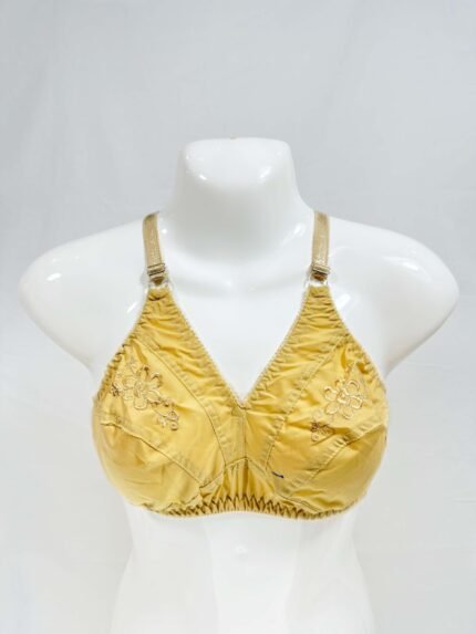 Cotton Bra with Delicate Embroidery