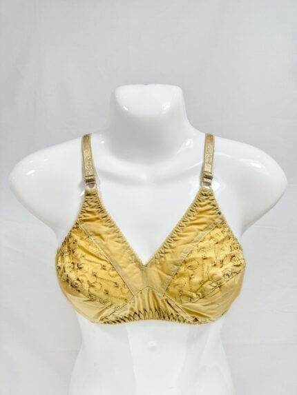 Embroidered Cotton Bra