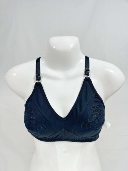 Embroided Summer Bra (Black)