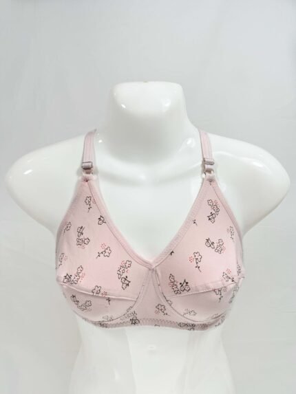 Soft Cotton Floral Print Bra