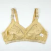 Blendivo Cotton Bra with Floral Embroidery Intricate Lace Trim - Image 2
