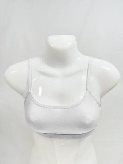 Blendivo Classic Soft Jersey Bralette (White)